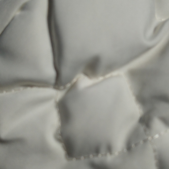 NWT Ann Taylor Loft Eggshell white winter vest bomber jacket - Picture 9 of 11